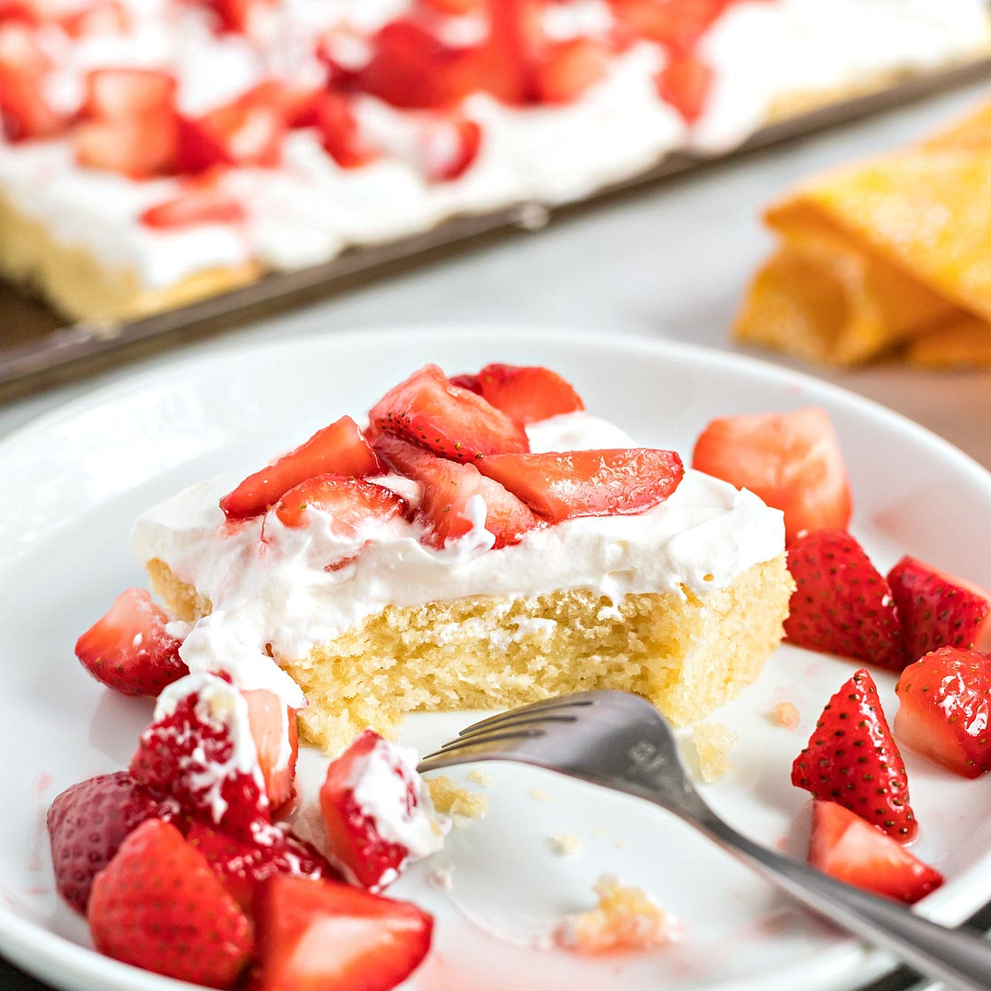 Slab Strawberry Shortcake