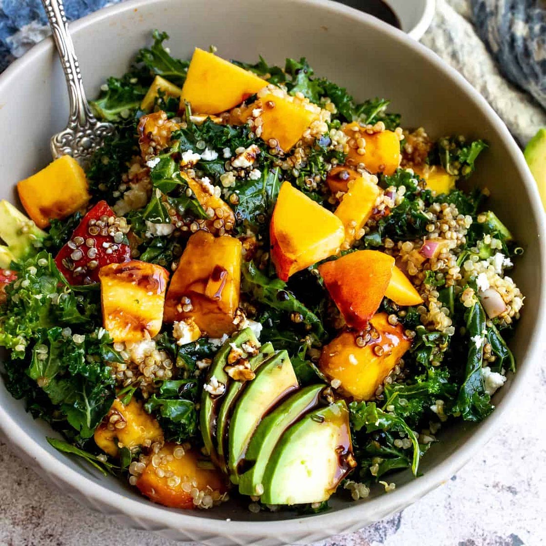 Peach Salad With Feta