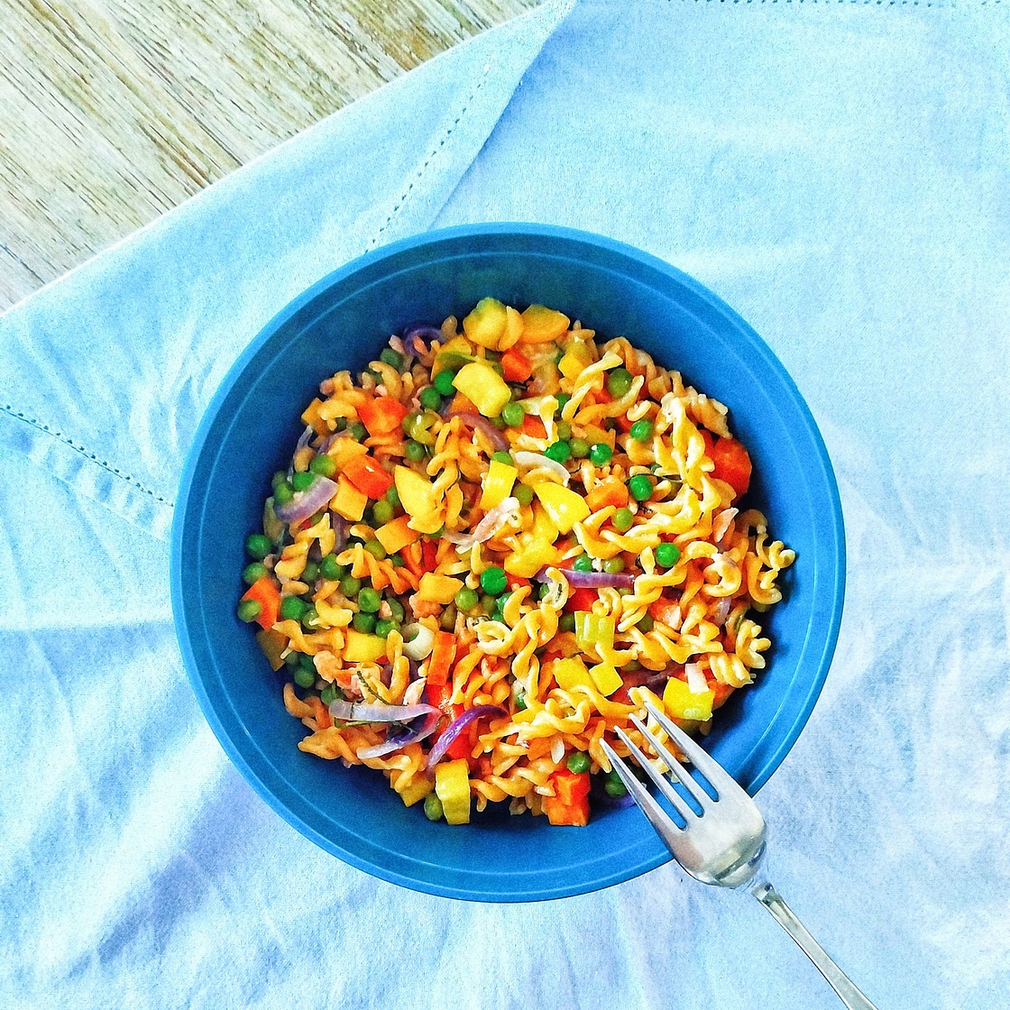 Vegan Lentil-Vegetables Pasta