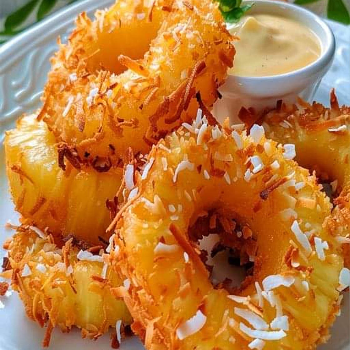 Fried Pineapple Rings