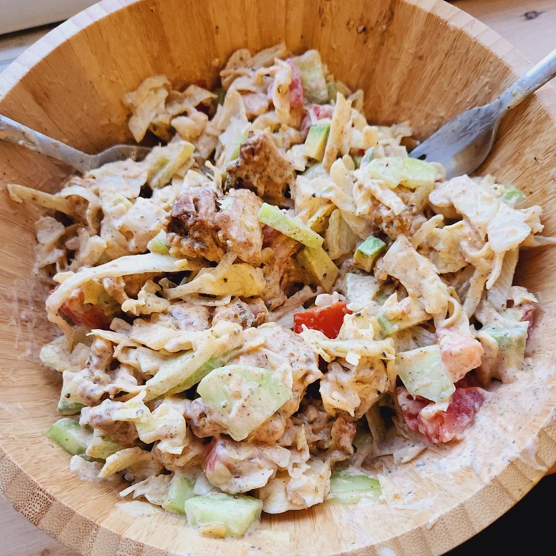 Grilled Cajun Chicken Salad with Creamy Cajun Dressing