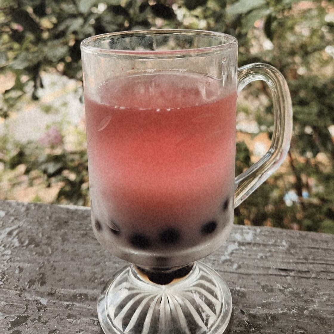 Raspberry white chocolate Boba 🧋🍰