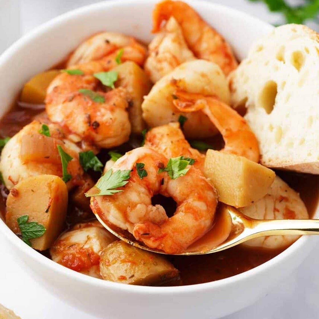 Slow Cooker Seafood Stew