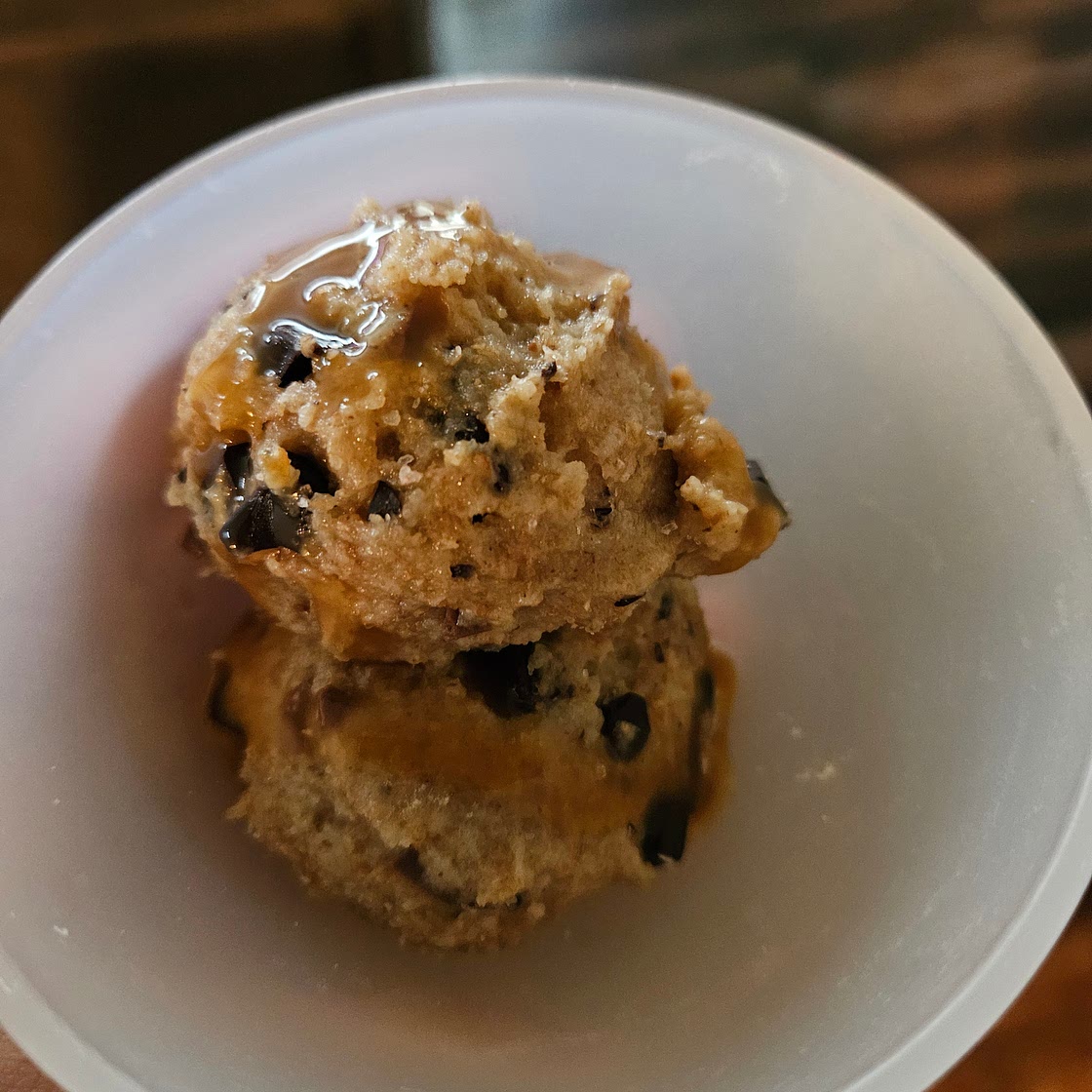 Lower calorie edible cookie dough