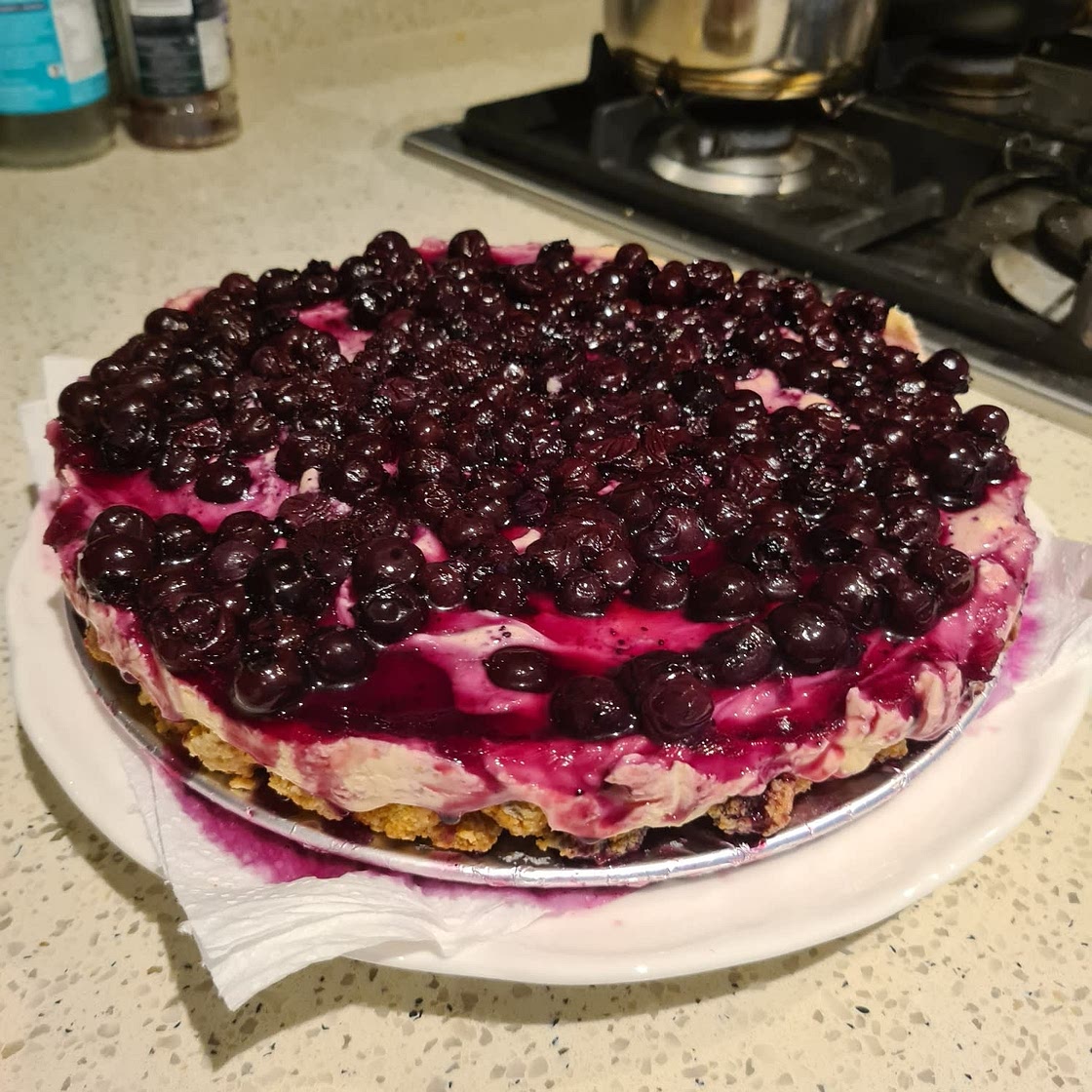 Peanut Butter and Berry Cream Pie