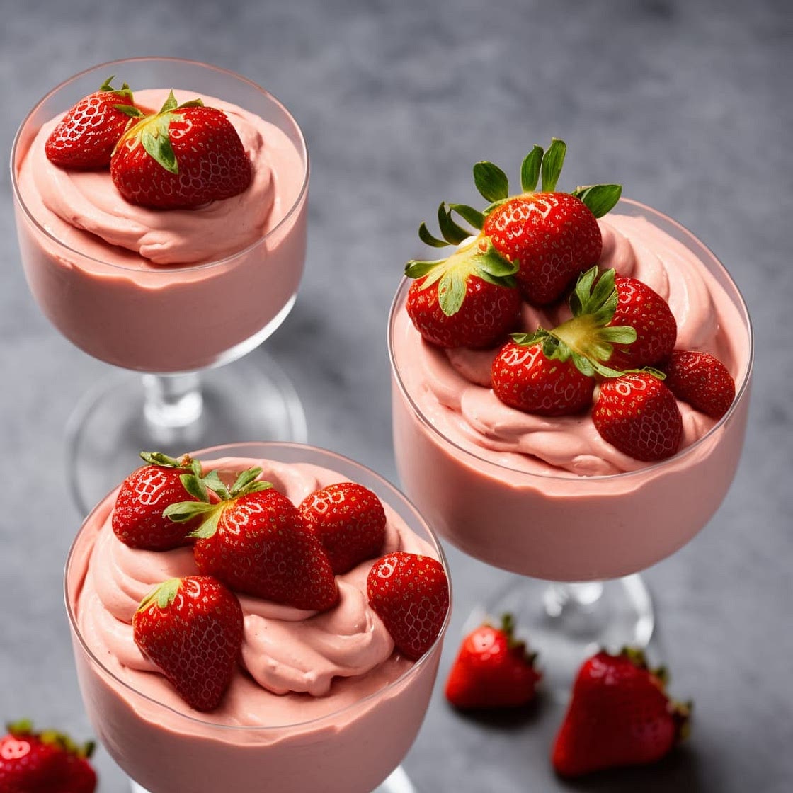 Strawberry & Rosewater Mousse Recipe