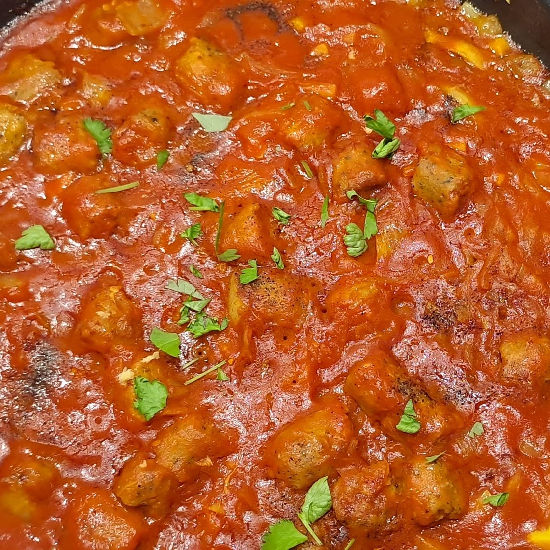Rougail saucisse végétarien