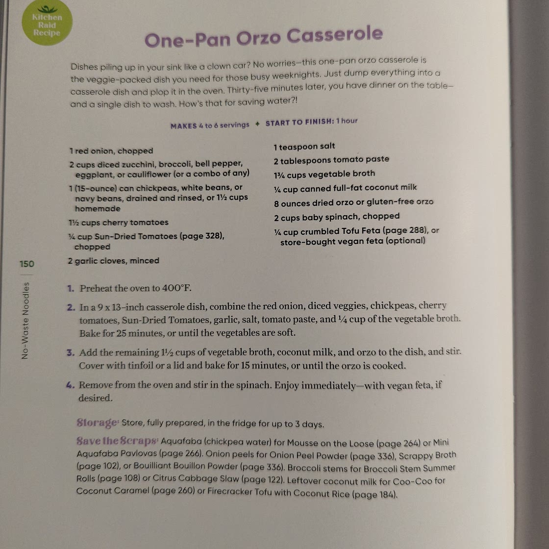 Orzo Casserole