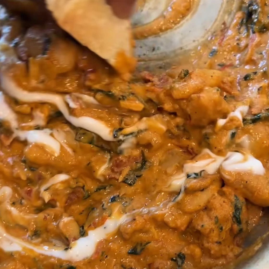 Creamy Harissa Butter Beans