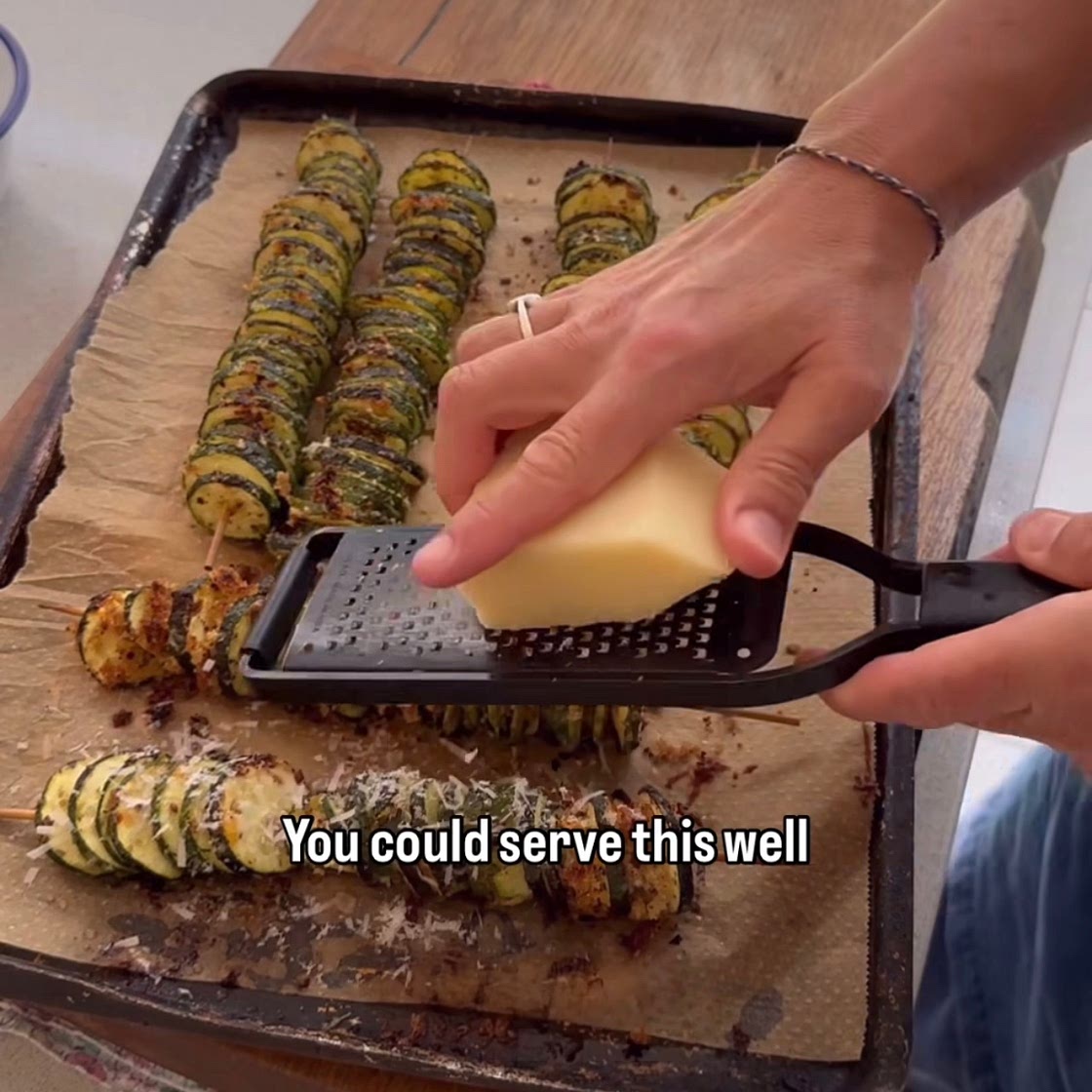 Zucchini skewers 