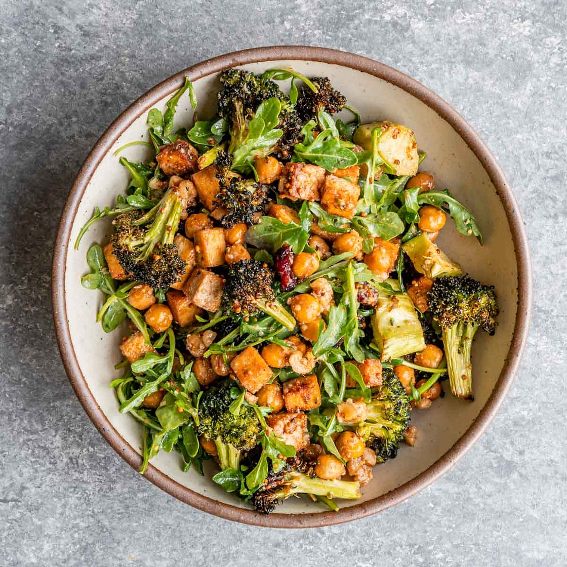 High-Protein Roasted Broccoli Salad