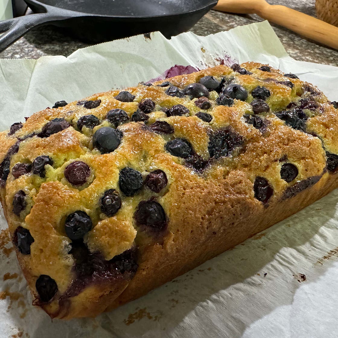 One-Bowl Lemon-Blueberry Quick Bread