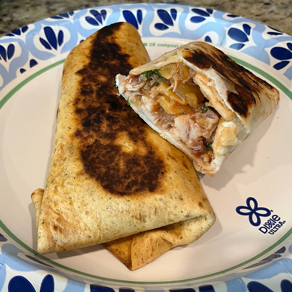 Crispy BBQ Chicken & Bacon Wraps