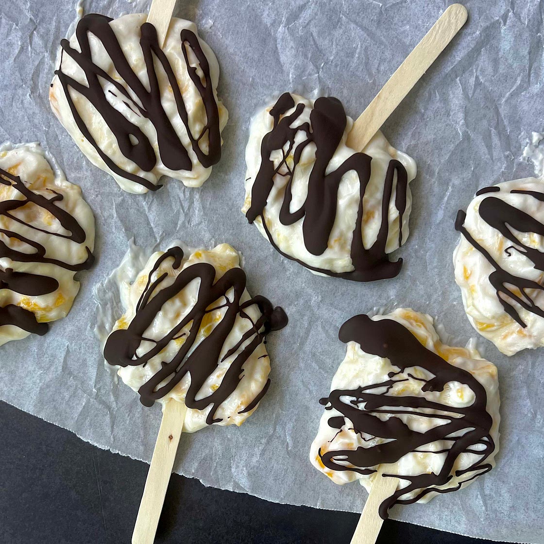 3 ingredient mango popsicles