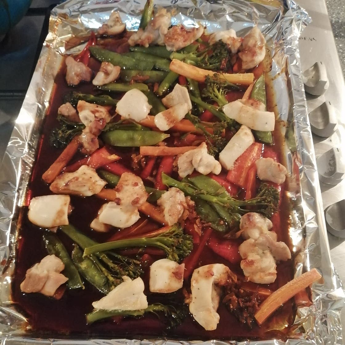 Sheet Pan Sesame Chicken and Veggies