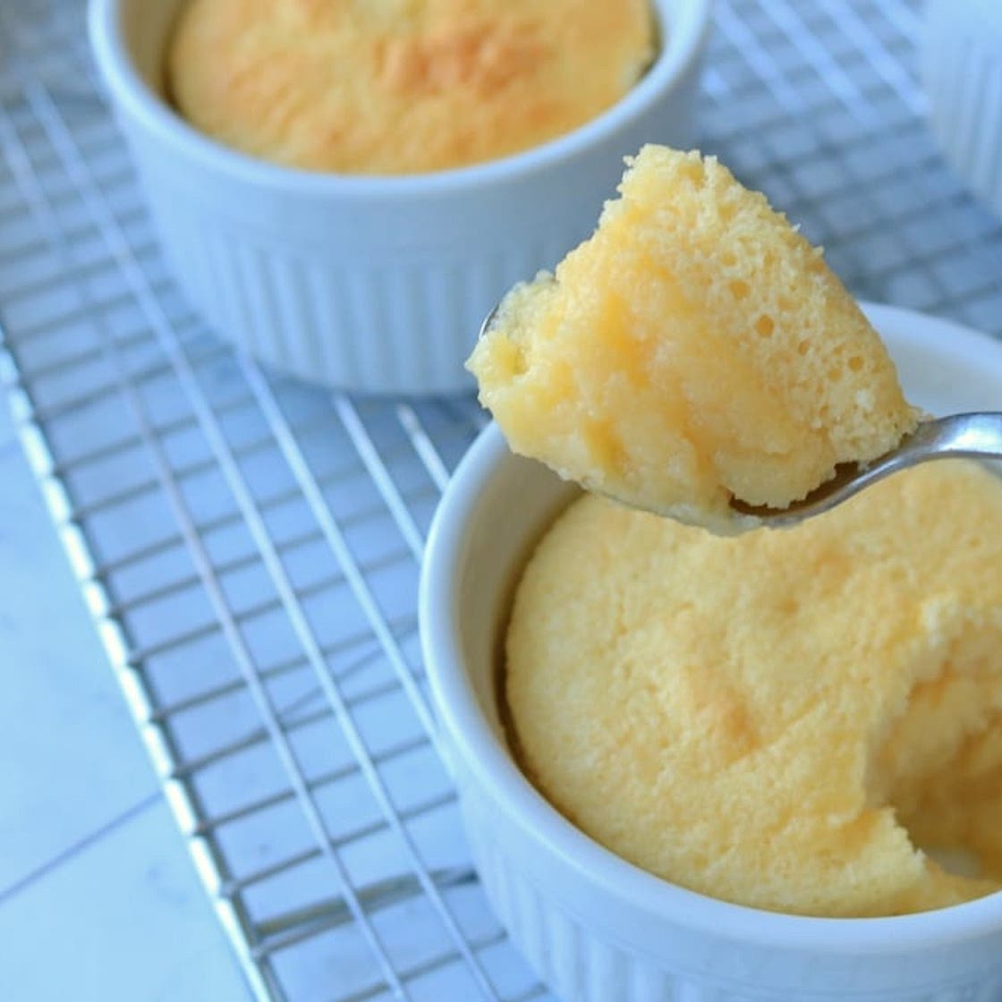 Mini Lemon Pudding Cakes