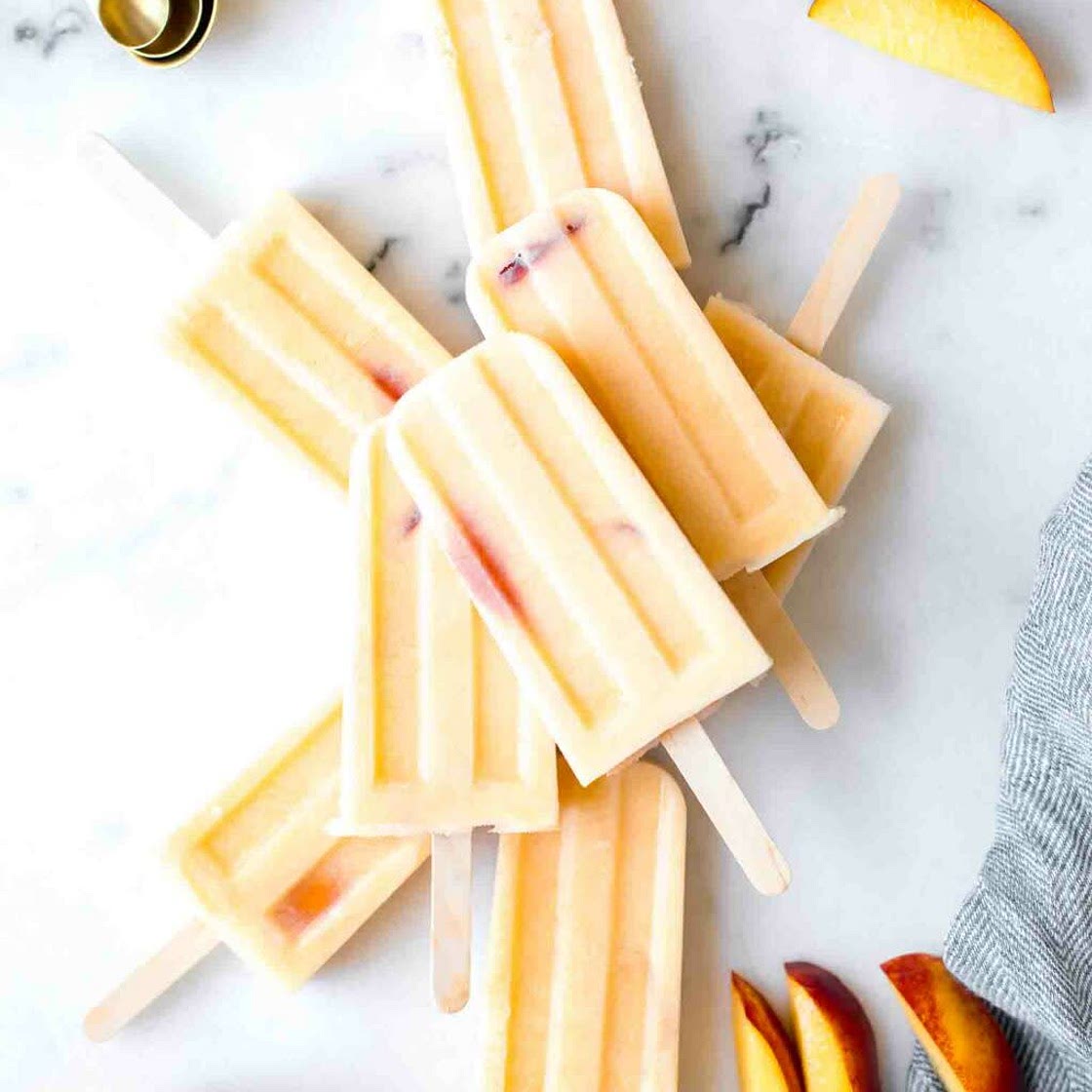 Creamy Peach Popsicles(After 3rd Week)