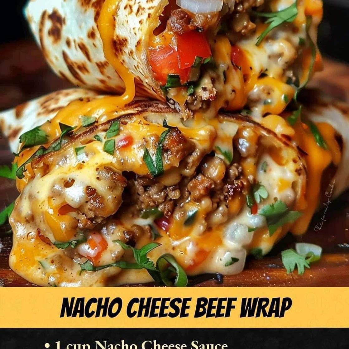 Nacho Cheese Beef Wrap