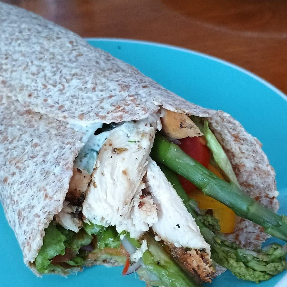 Chicken and Veggie Gyro