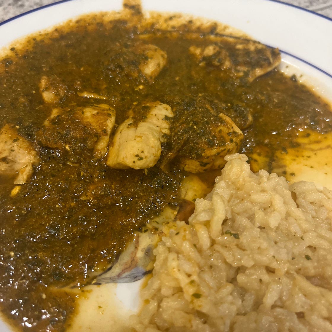 Chicken Saag (Chicken and Spinach Curry)