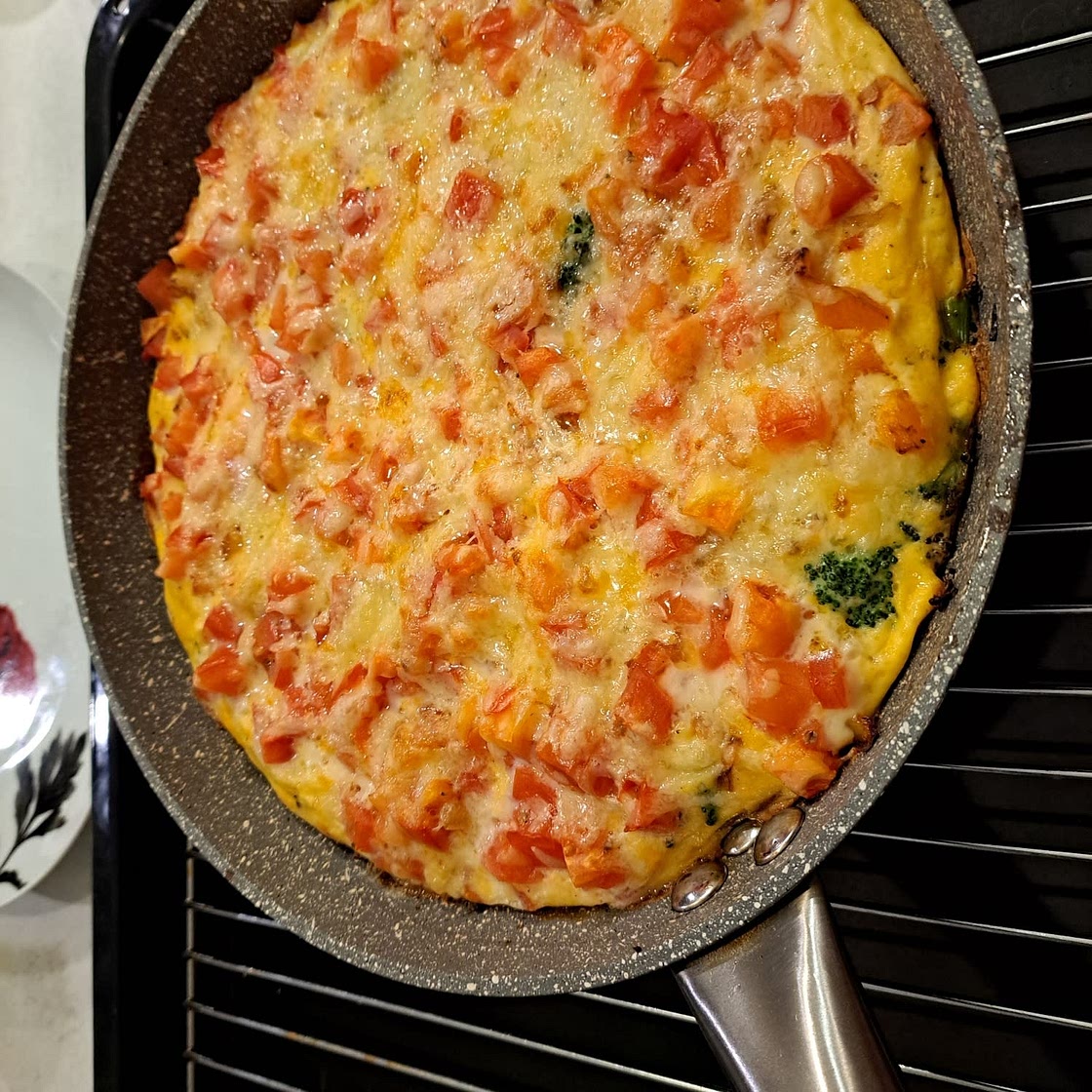 Roasted vegetables frittatta