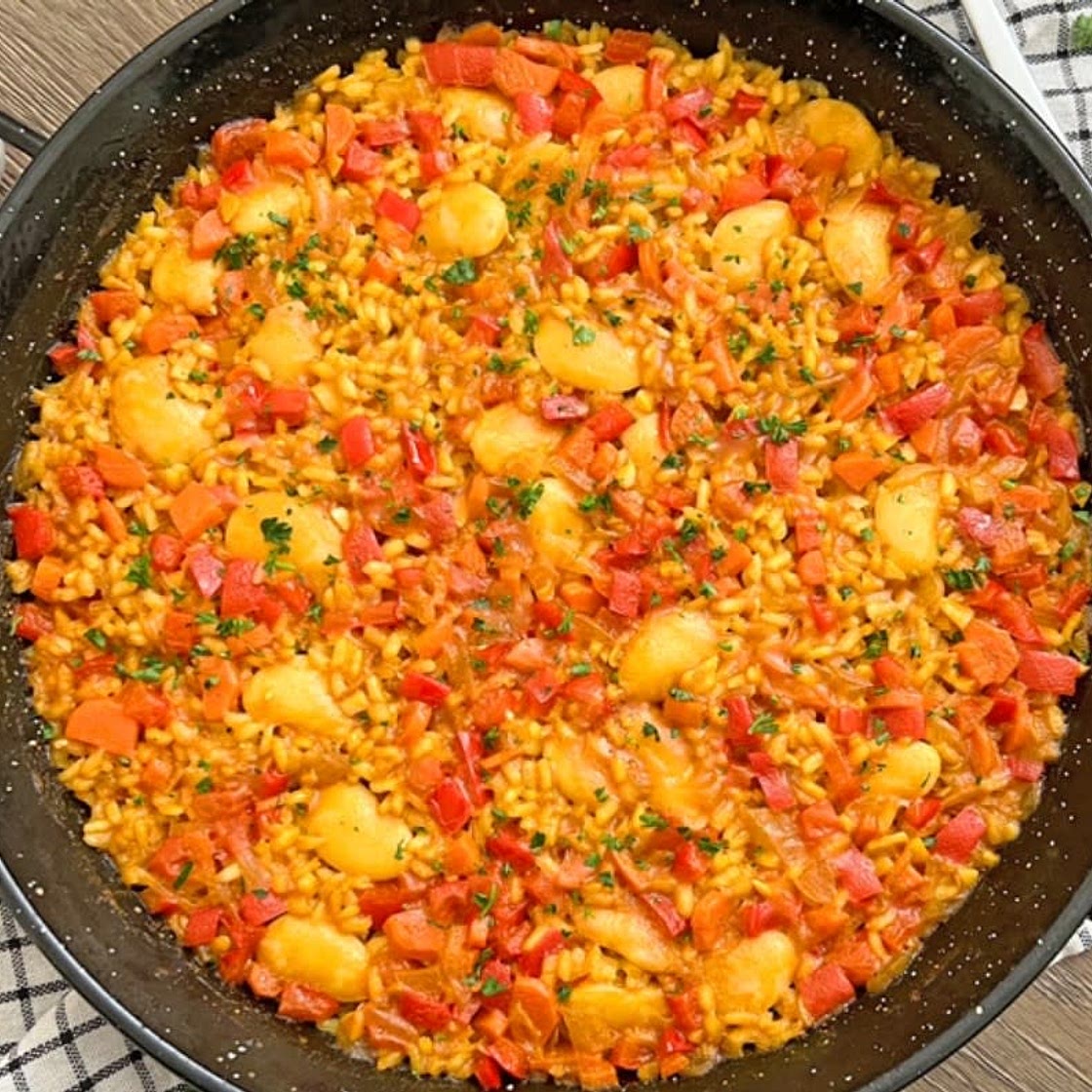 Vegetable paella