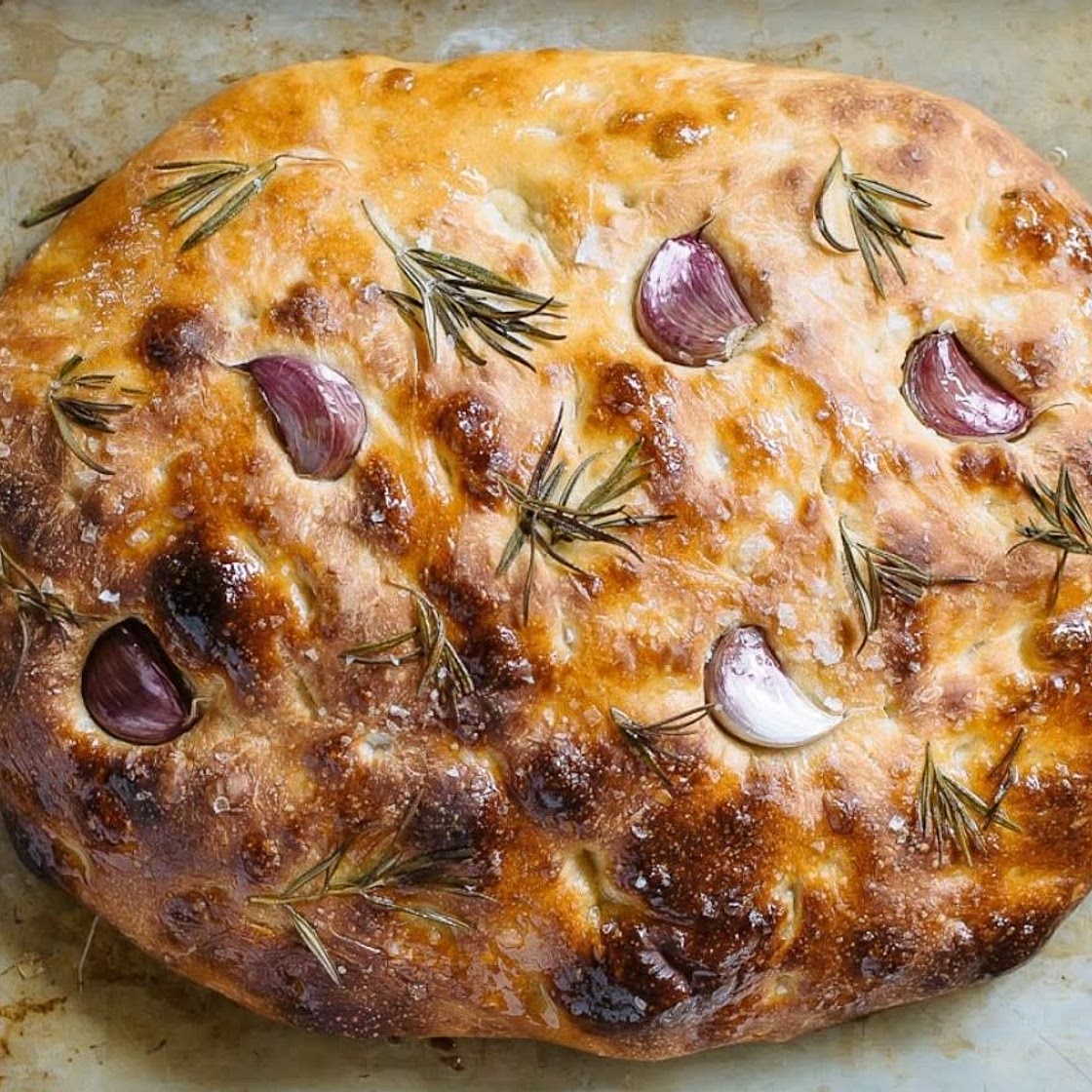 Beginner sourdough focaccia