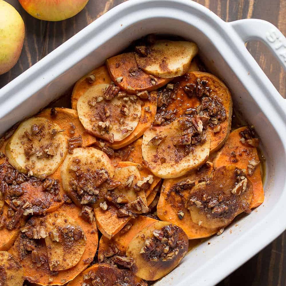 Lightened Up Sweet Potato Apple Casserole