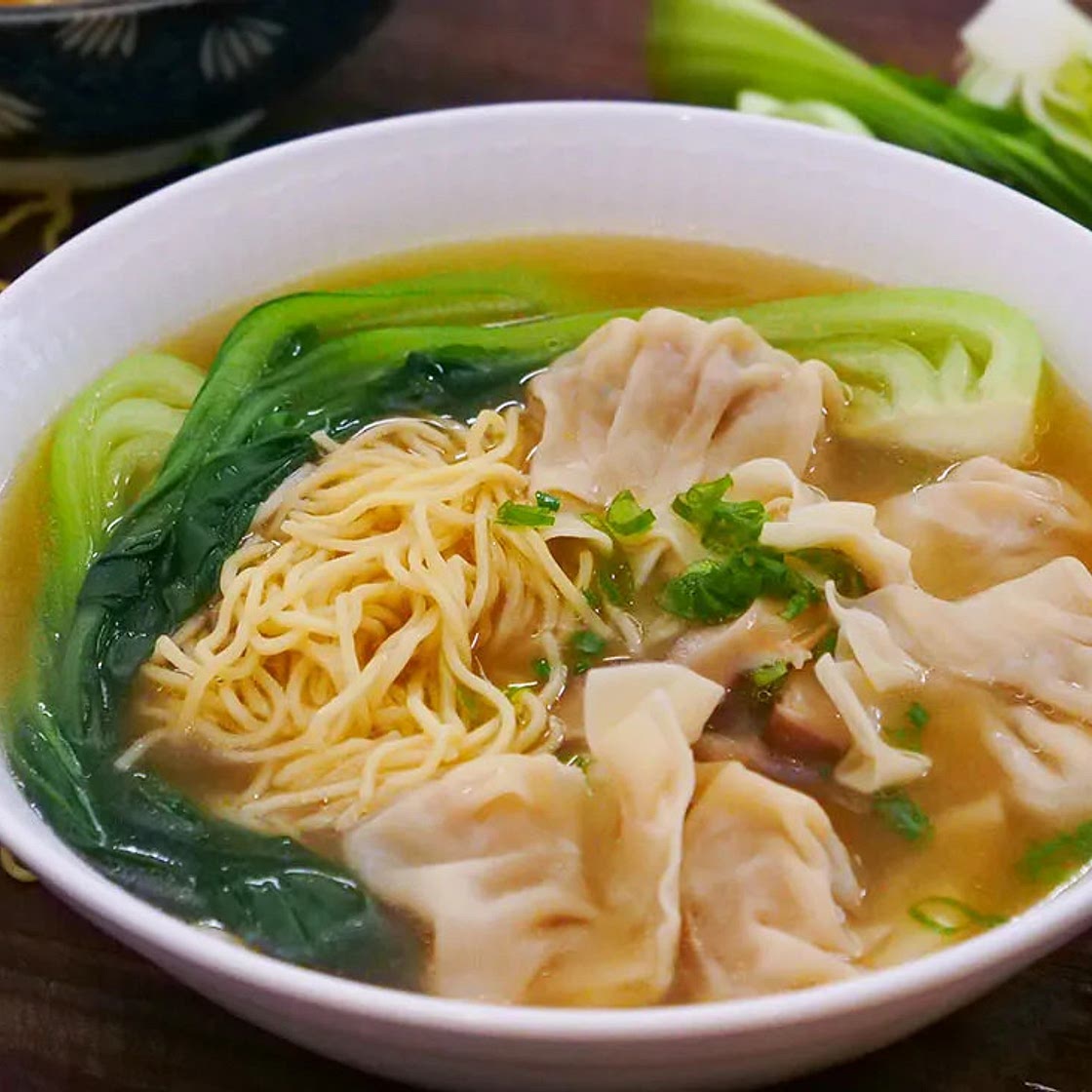 Egg Noodles with Wonton Soup