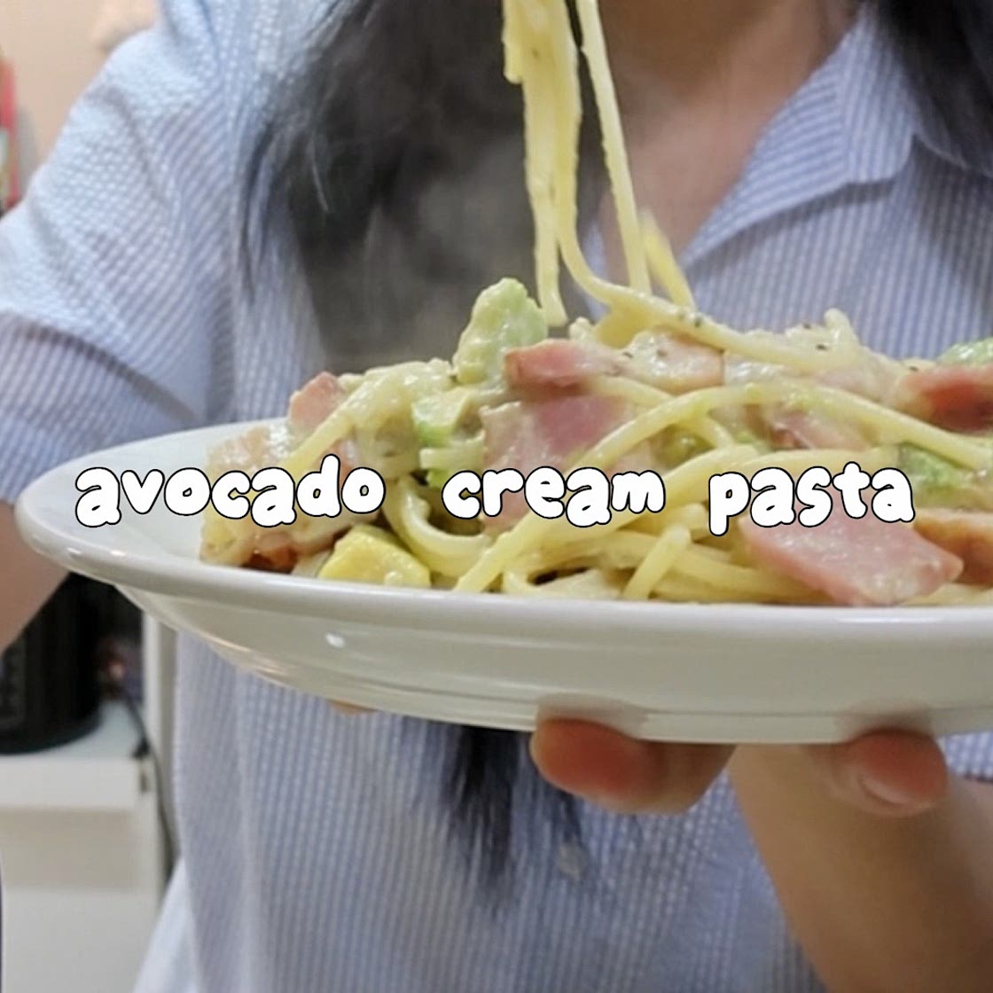 No cream avocado pasta