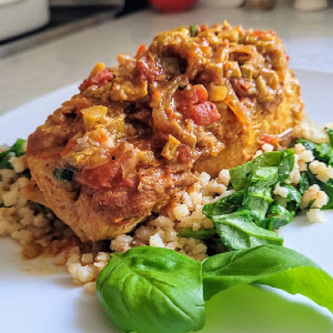 Savory Rhubarb Chicken
