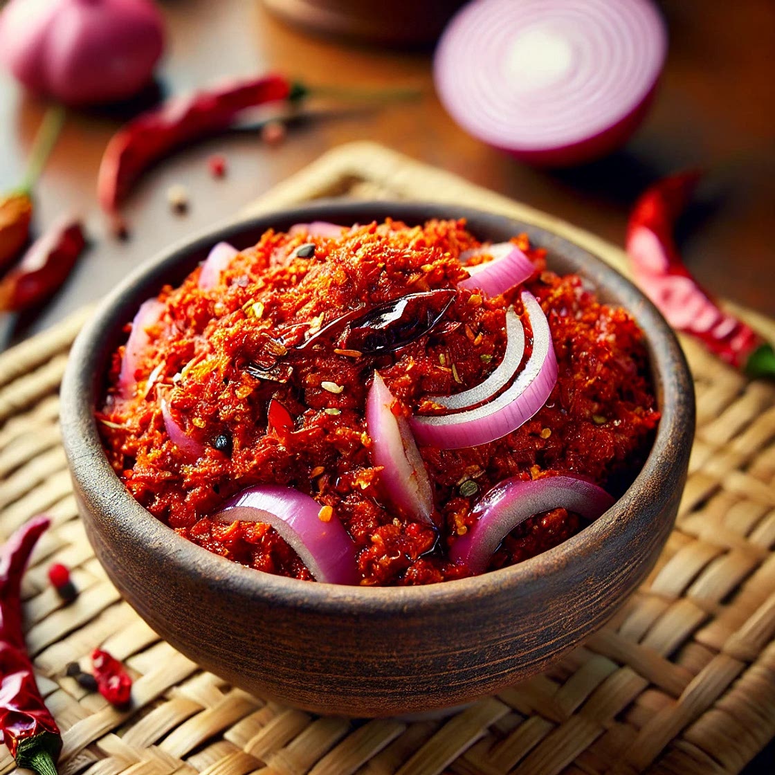 Sri Lankan Lunu Miris Recipe