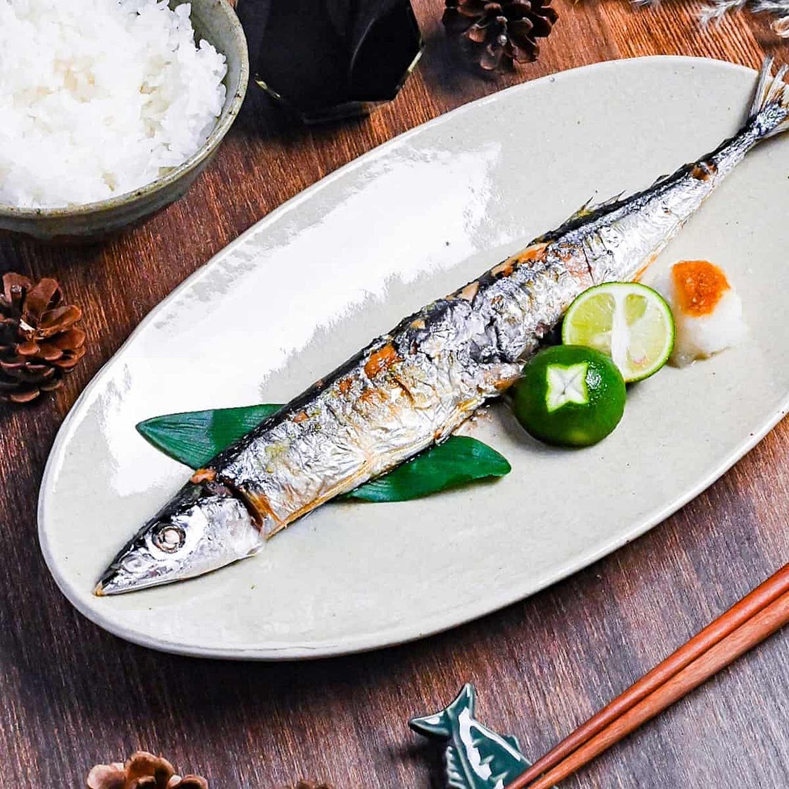 Sanma no Shioyaki (Grilled Pacific Saury)