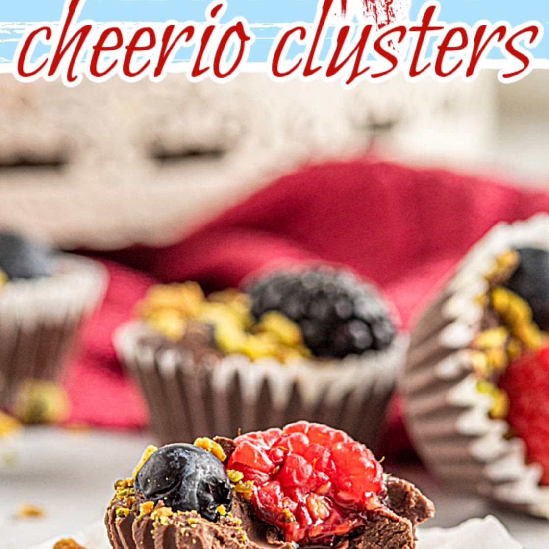 DARK CHOCOLATE PISTACHIO BERRY CUPS