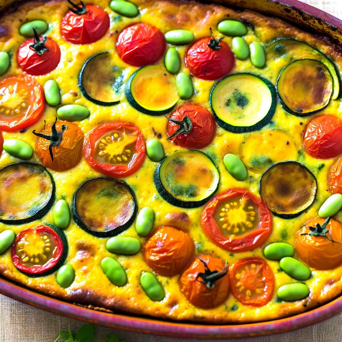 Clafoutis d'été curry coco