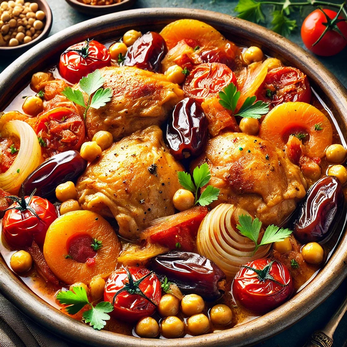Poulet tajine