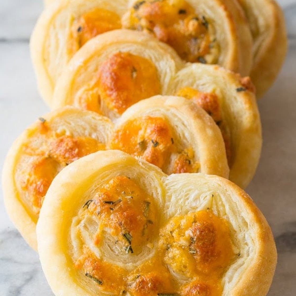 Cheesy Garlic Herb Palmiers