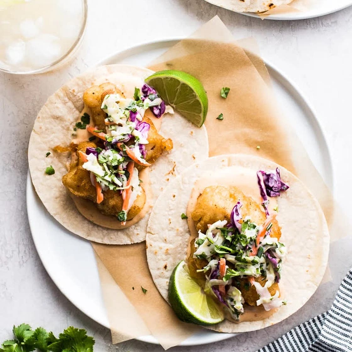 Dan’s Basa Tacos with Avocado Crema