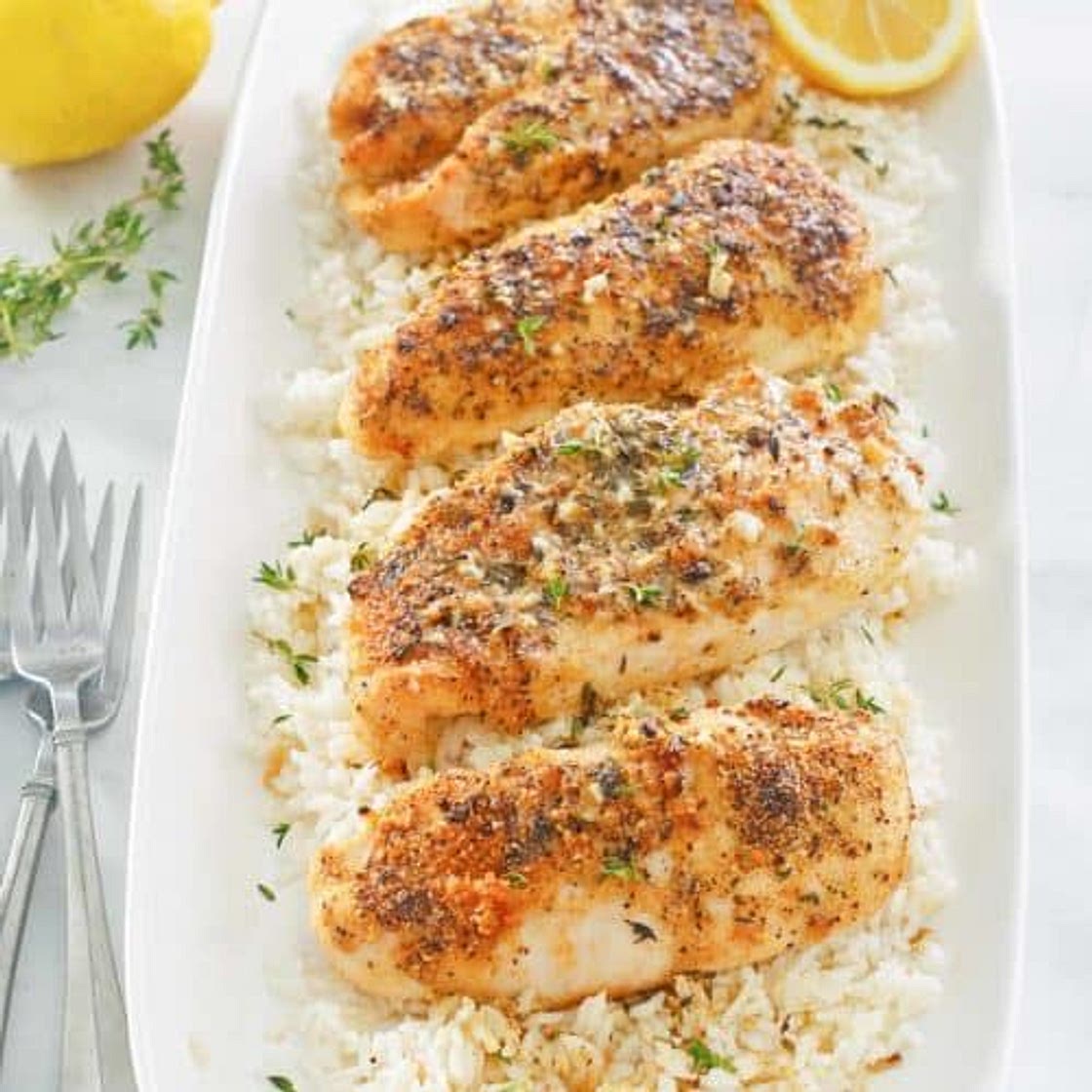 Lemon Pepper Chicken & Rice