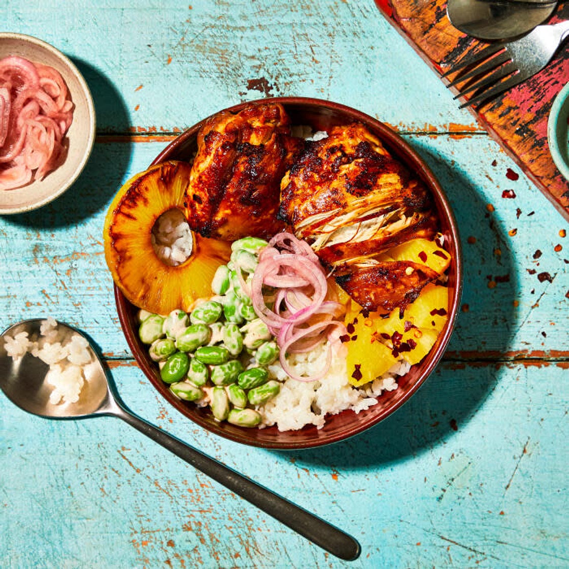 Hawaiian-Style Huli Huli Grilled Chicken Poke