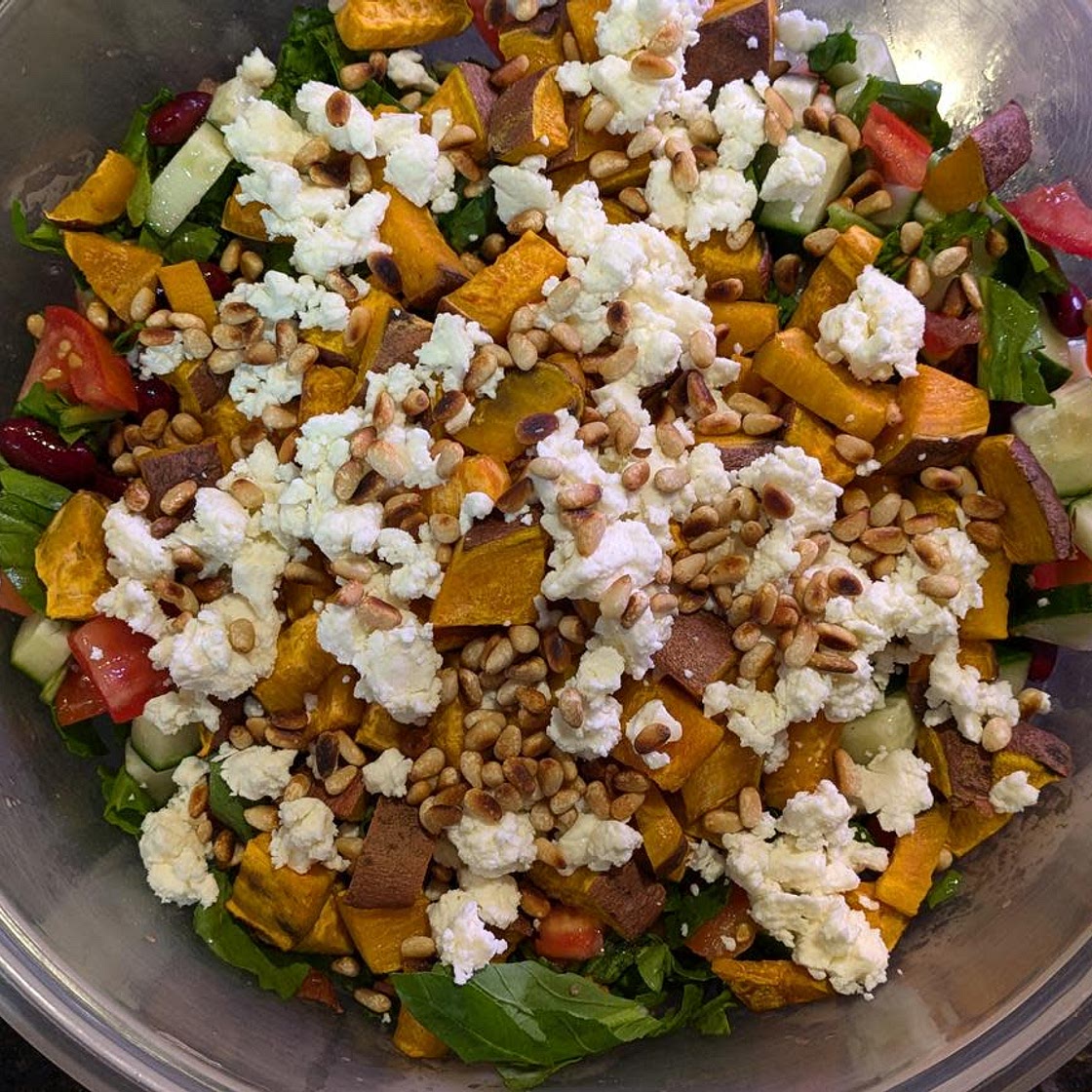 Mediterranean Sweet Potato Salad