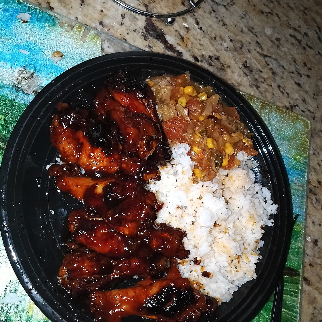 Bourbon Teriyaki chicken legs