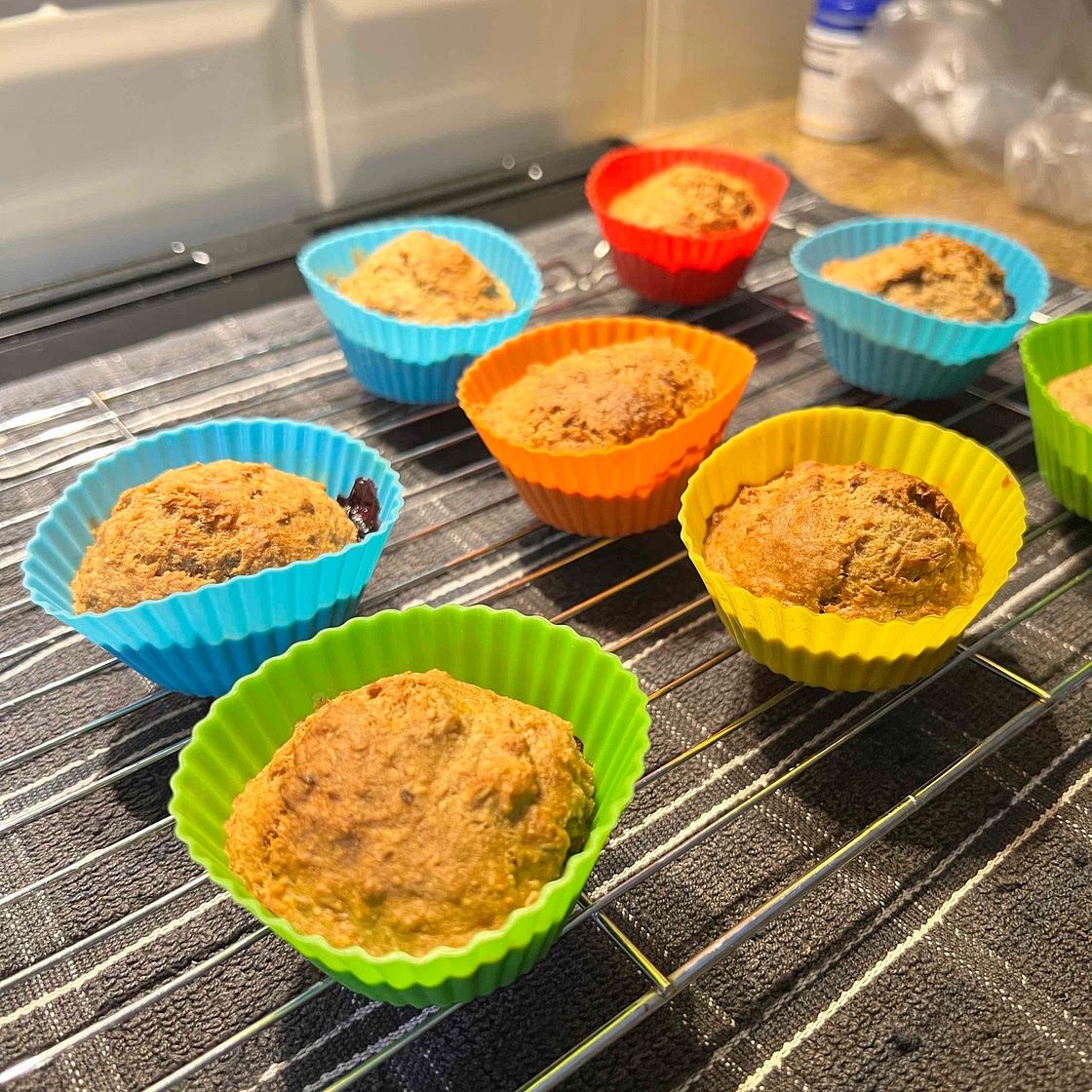 Banana muffins vegan GF