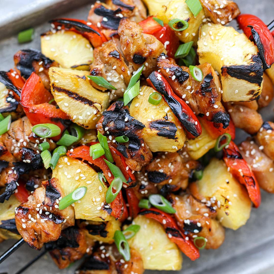Grilled Gochujang Chicken Skewers