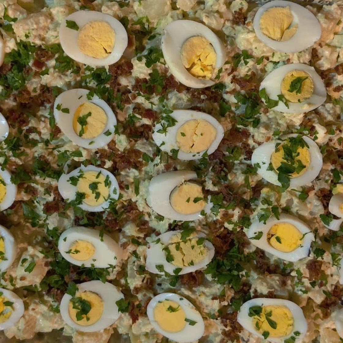 Potato and bacon salad