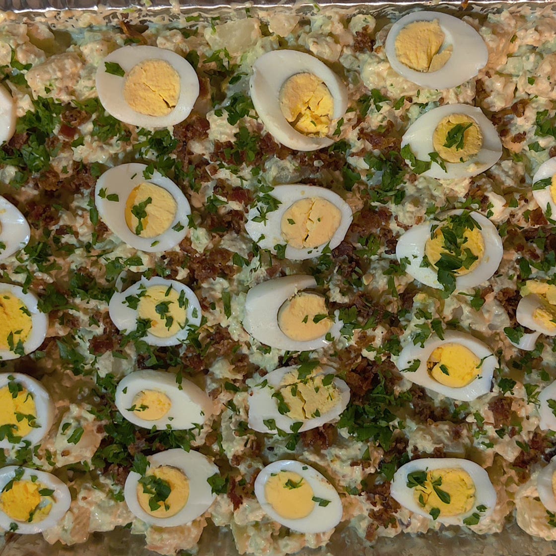 Potato and bacon salad