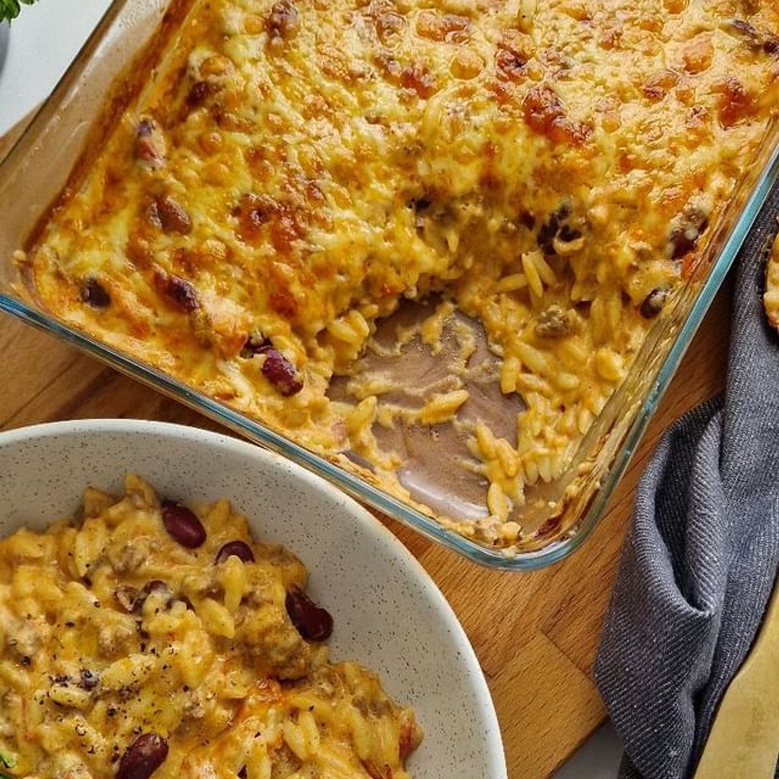 Leftover Chilli Cheese Orzo