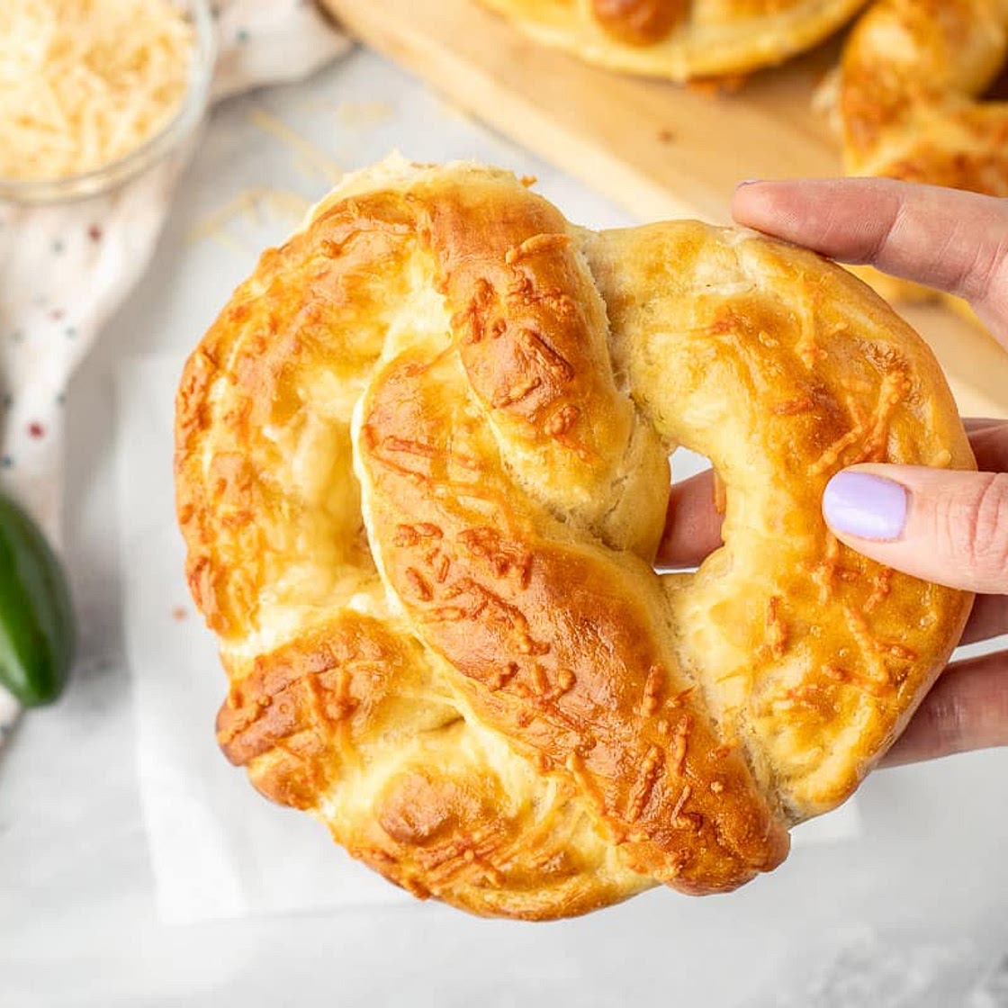 Disneyland Jalapeño Cheese Stuffed Pretzel