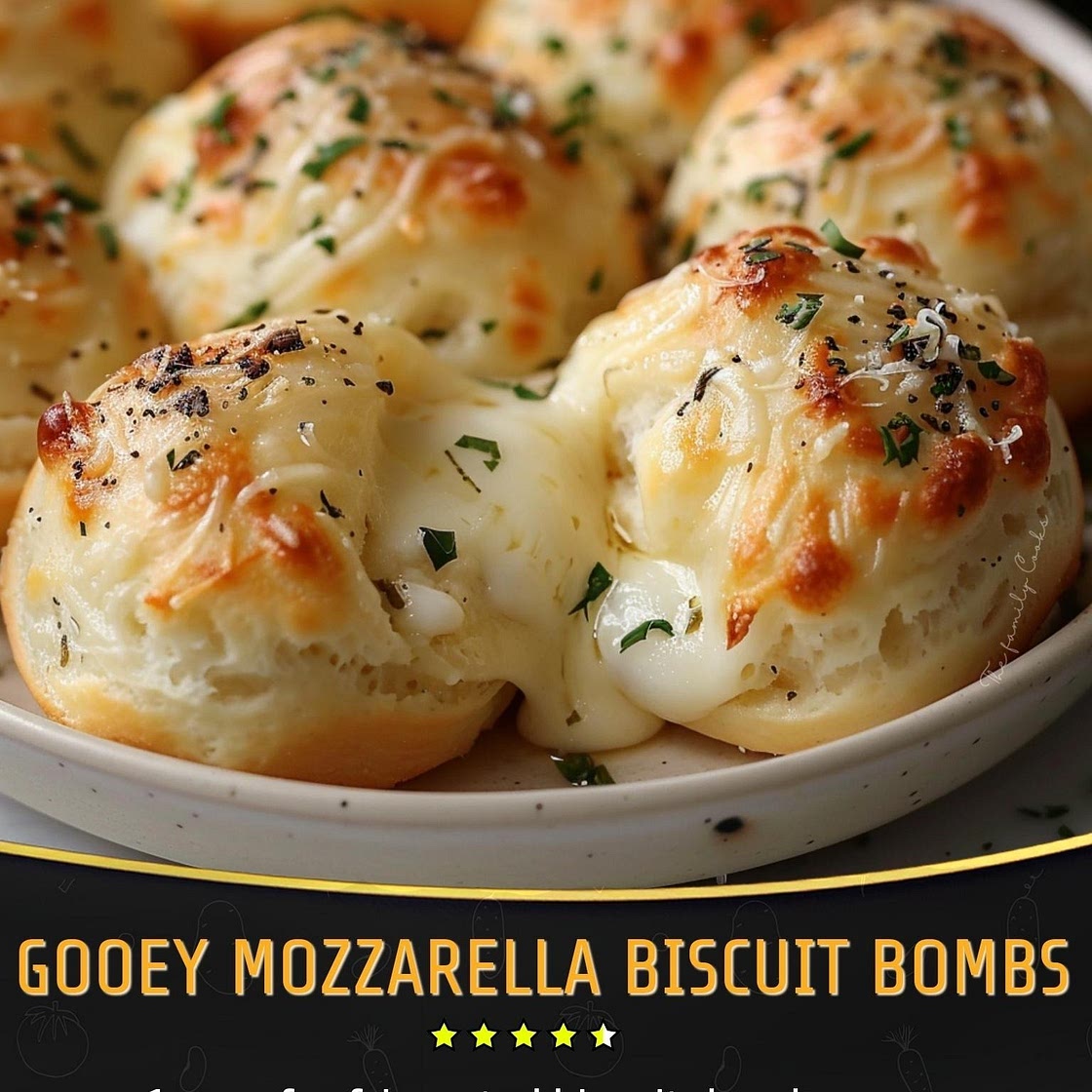 Gooey Mozzarella Biscuit Bombs