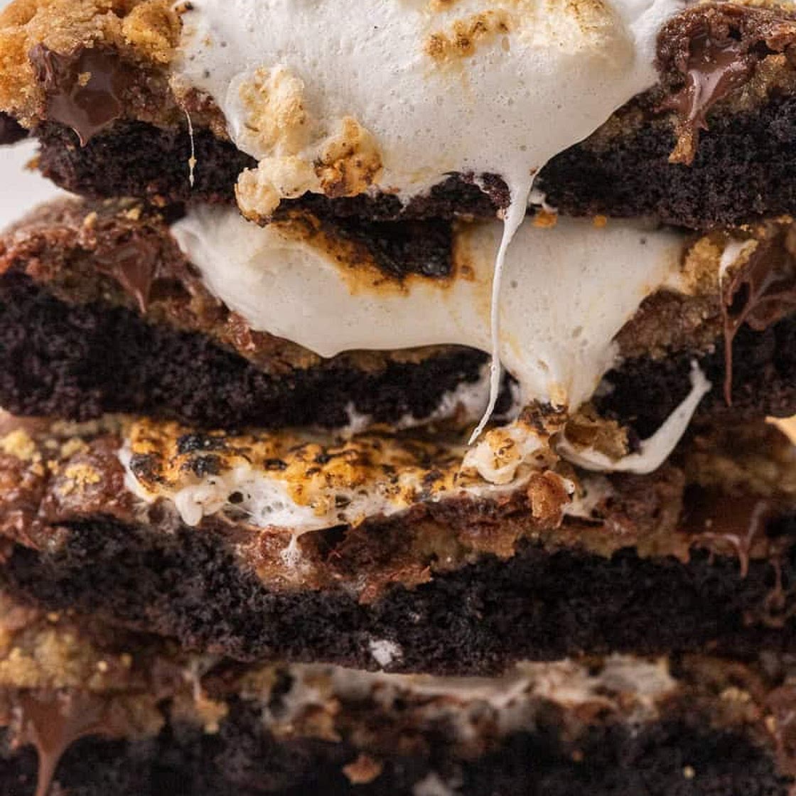 S'mores brownie cookies- Crumbl copycat